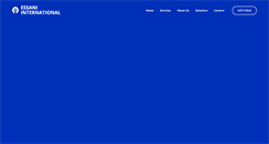 Desktop Screenshot of essaniinternational.com
